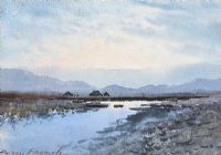 RIVER, TURF STACKS & BOGLANDS, CONNEMARA by William Percy French at Ross's Online Art Auctions