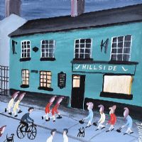 GIRLS NIGHT OUT AT THE HILLSIDE by John Ormsby at Ross's Online Art Auctions
