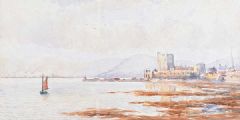 OLD CASTLE, CARRICKFERGUS by William Keown McCaughan at Ross's Online Art Auctions