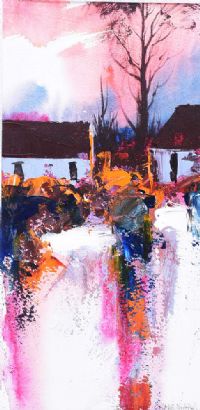 AUTUMN COTTAGES by Dennis Orme Shaw at Ross's Online Art Auctions
