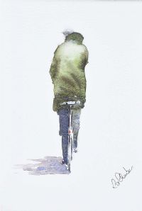 THE CYCLIST by Lawrence Chambers at Ross's Online Art Auctions