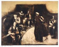 SET DANCERS & MUSICIANS by J.B. Vallely at Ross's Online Art Auctions