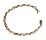 9CT GOLD TWIST BANGLE at Ross's Online Art Auctions
