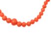 MINIATURE STRAND OF CORAL BEADS WITH A 9CT GOLD CLASP at Ross's Online Art Auctions