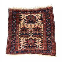 ANTIQUE PERSIAN AFSHAR RUG C. 1890 at Ross's Online Art Auctions