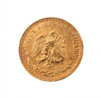 MEXICAN DOS PESOS GOLD COIN 1945 at Ross's Online Art Auctions