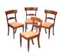 HARLEQUIN SET OF TEN WILLIAM IV DINING ROOM CHAIRS at Ross's Online Art Auctions