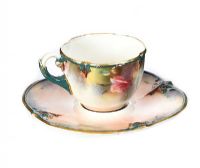 ROYAL WORCESTER CUP & SAUCER at Ross's Online Art Auctions