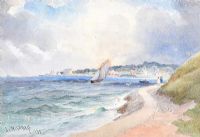 SAILING NEAR HOLYWOOD by Joseph William Carey RUA at Ross's Online Art Auctions