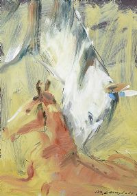 MARE & FOAL by Con Campbell at Ross's Online Art Auctions