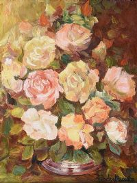 STILL LIFE, ROSES by Gladys Maccabe HRUA at Ross's Online Art Auctions