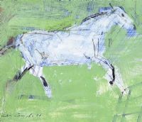 WHITE HORSE by Con Campbell at Ross's Online Art Auctions