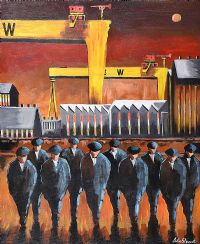 TEN STRONG MEN by John Stewart at Ross's Online Art Auctions