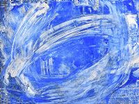 BLUE ABSTRACT by Gerard Dillon at Ross's Online Art Auctions