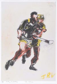 THE HURLERS by J.B. Vallely at Ross's Online Art Auctions