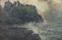 DUNLUCE CASTLE, COUNTY ANTRIM by Irish School at Ross's Online Art Auctions