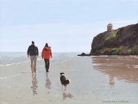 ON DOWNHILL STRAND by Gregory Moore at Ross's Online Art Auctions
