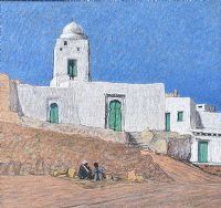 TUNISIAN LANDSCAPE by Jeremiah Hoad at Ross's Online Art Auctions