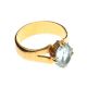 22CT GOLD BLUE TOPAZ RING at Ross's Online Art Auctions