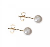 9CT GOLD PEARL STUD EARRINGS at Ross's Online Art Auctions