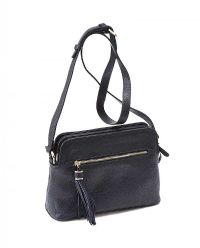 HOBBS NAVY LEATHER CROSSBODY BAG at Ross's Online Art Auctions