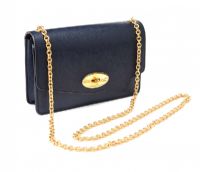 MULBERRY NAVY LEATHER CROSSBODY BAG at Ross's Online Art Auctions