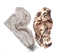 TWO 100% SILK SCARVES, ONE GERARD DAREL at Ross's Online Art Auctions