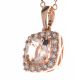 18CT ROSE GOLD MORGANITE AND DIAMOND NECKLACE at Ross's Online Art Auctions