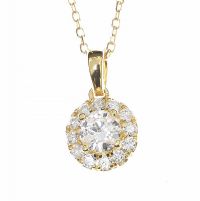 18CT GOLD DIAMOND NECKLACE at Ross's Online Art Auctions