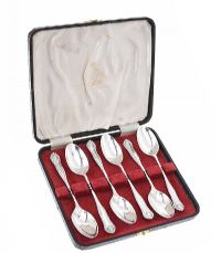 ENGLISH STERLING SILVER TEASPOONS at Ross's Online Art Auctions