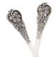 PAIR OF SILVER SALAD SERVERS at Ross's Online Art Auctions
