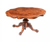 VICTORIAN INLAID WALNUT BREAKFAST TABLE at Ross's Online Art Auctions