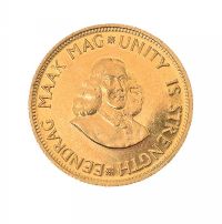 SOUTH AFRICAN TWO RAND GOLD COIN 1961 at Ross's Online Art Auctions