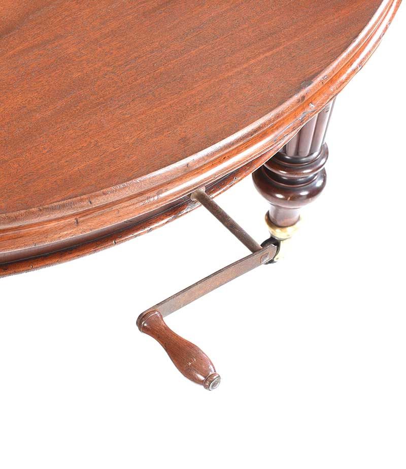 VICTORIAN MAHOGANY D-END DINING ROOM TABLE at Ross's Online Art Auctions