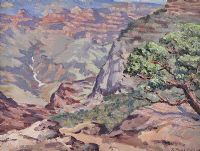 GRAND CANYON by Robert Taylor Carson RUA at Ross's Online Art Auctions