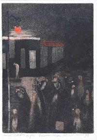 NIGHT CONVERSATION by Chris Reid at Ross's Online Art Auctions
