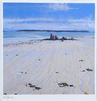 ROCKS ON THE BEACH by R. Pearce at Ross's Online Art Auctions