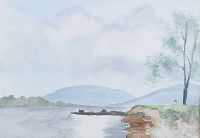 VIEW ACROSS THE LOUGH by E. Ramsey at Ross's Online Art Auctions