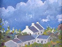 DOWNINGS COTTAGES by Sean Lorinyenko at Ross's Online Art Auctions