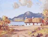 GALWAY COTTAGE by Samuel McLarnon UWS at Ross's Online Art Auctions
