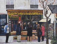 SHAKESPEARE & COMPANY BOOKSHOP by Joe O'Kane at Ross's Online Art Auctions