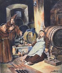 THE MONK'S BREW by Joe O'Kane at Ross's Online Art Auctions