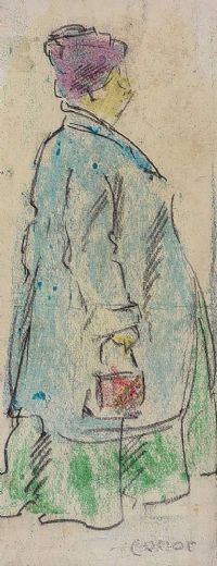 STEPPING OUT by William Conor RHA RUA at Ross's Online Art Auctions