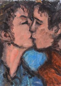 LOVERS MEETING by Philip French at Ross's Online Art Auctions