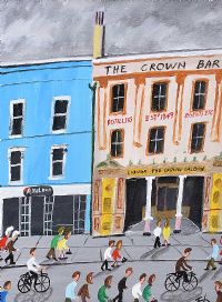 THE CROWN BAR, BELFAST by John Ormsby at Ross's Online Art Auctions