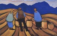GATHERING SPUDS by J.P. Rooney at Ross's Online Art Auctions