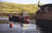 BALLYCASTLE FISHING BOAT by Keith Glasgow at Ross's Online Art Auctions