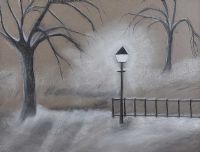 THE WINTER LAMPOST by Irish School at Ross's Online Art Auctions