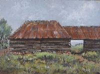 BARN AT ABBEY FARM, FAVERSHAM by Dorothy Gilmore at Ross's Online Art Auctions