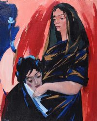 THE COUPLE by P. Vasil at Ross's Online Art Auctions